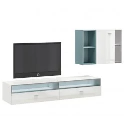 Now! by hülsta MeublesTV muraux now no. 14 III (3 él.) - Blanc brillant -Meubles de salon Soldes 1000184133 191014 14552100029 DETAILS P000000001000184133