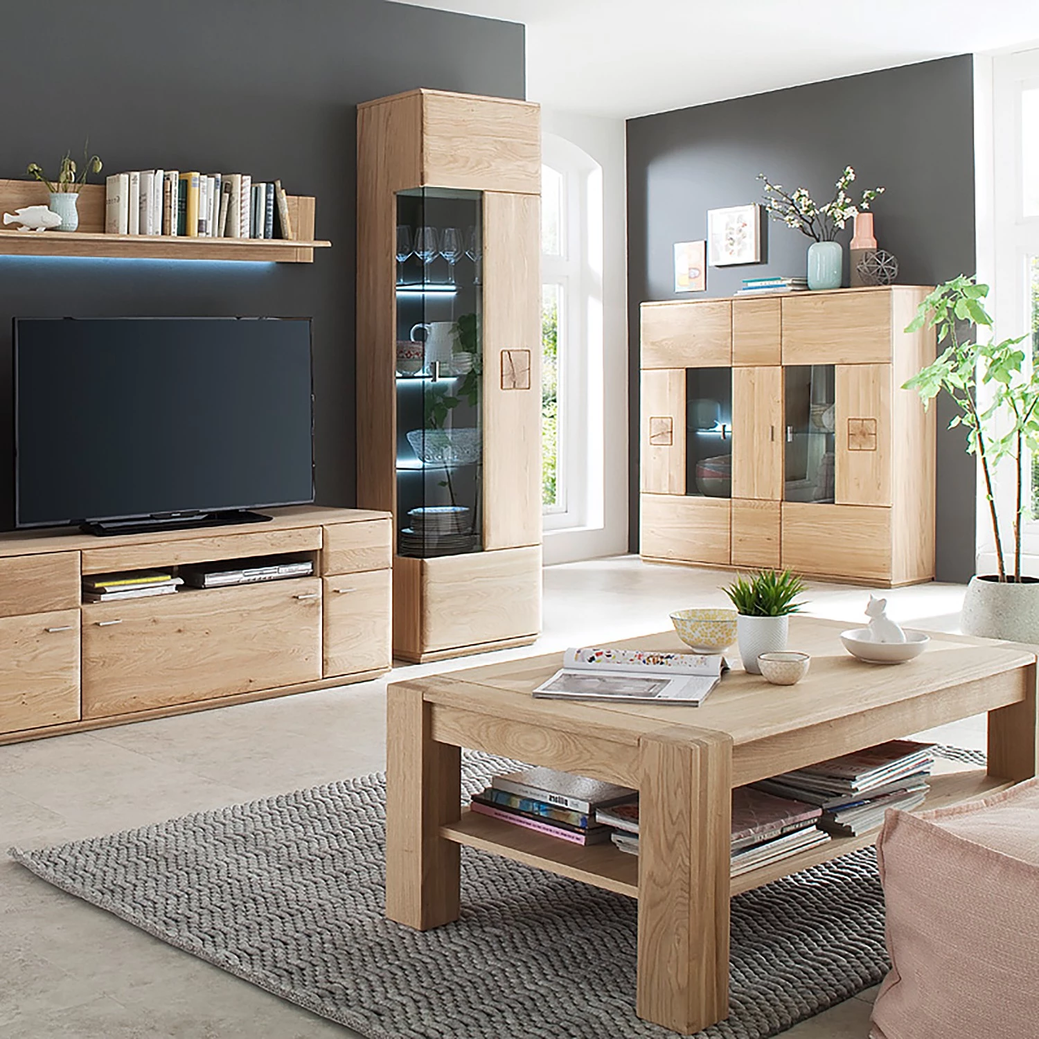 Naturoo Table basse Vilela - Partiellement en chêne massif - Chêne Bianco / Imitation chêne Bianco 4 Naturoo Table basse Vilela - Partiellement en chêne massif - Chêne Bianco / Imitation chêne Bianco – Image 2