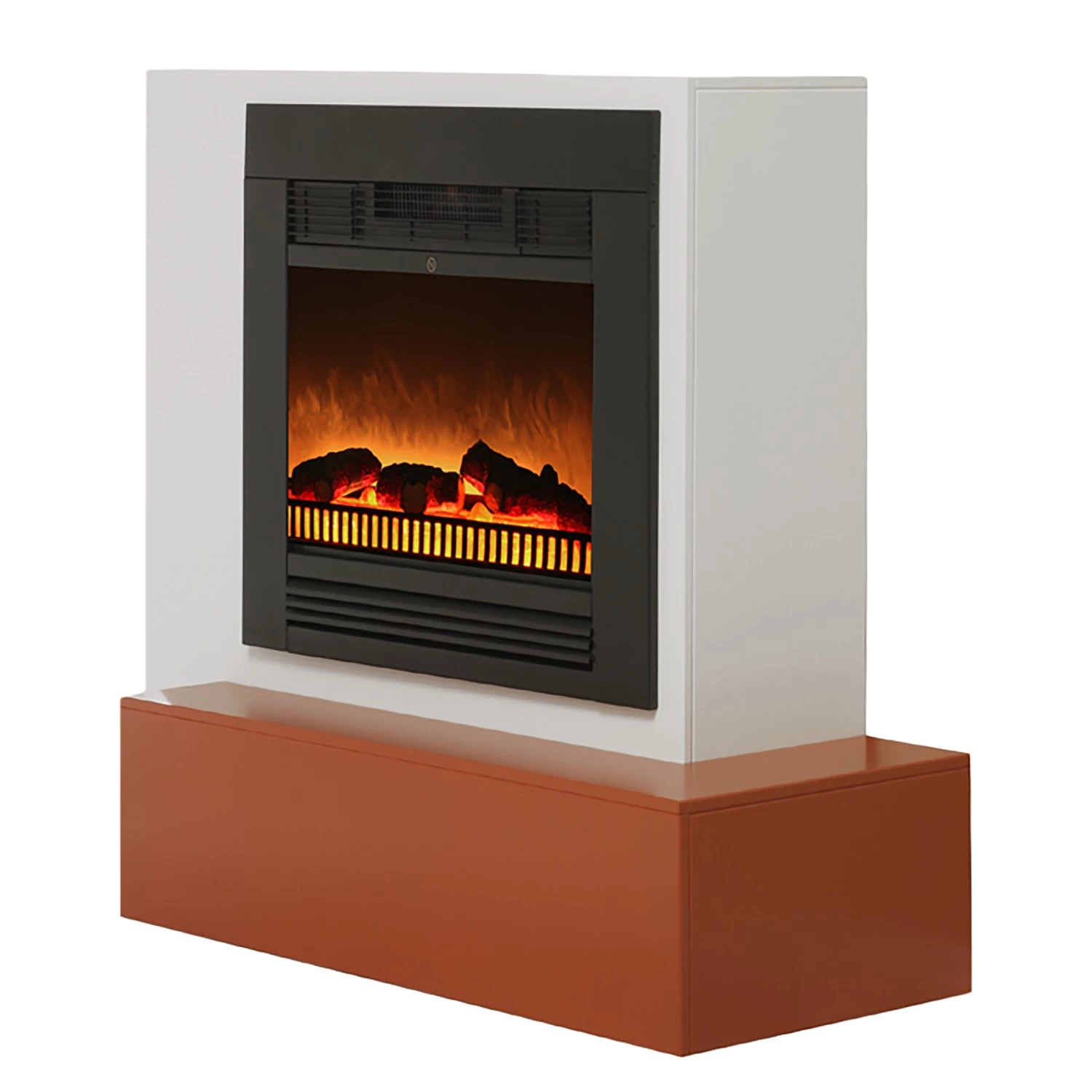 Loftscape Cheminée électrique Saragossa - Blanc / Ambre jaune 3 Loftscape Cheminée électrique Saragossa - Blanc / Ambre jaune