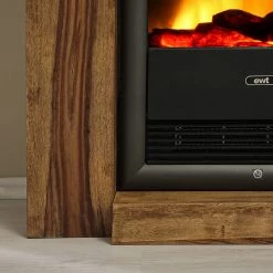 Naturoo Cheminée électrique Agra - Sheesham miel foncé -Meubles de salon Soldes 1000184350 190814 12103800154 DETAILS P000000001000184350