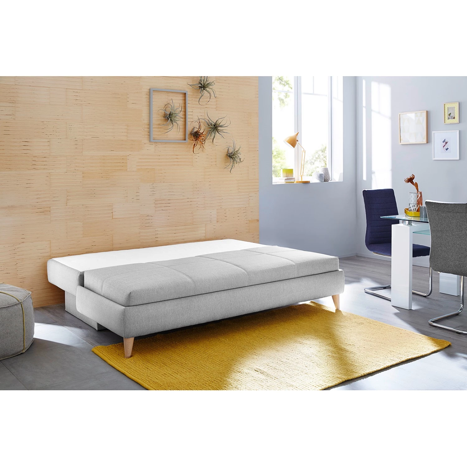 Mørteens Canapé convertible Limba - Gris clair 6 Mørteens Canapé convertible Limba - Gris clair – Image 4