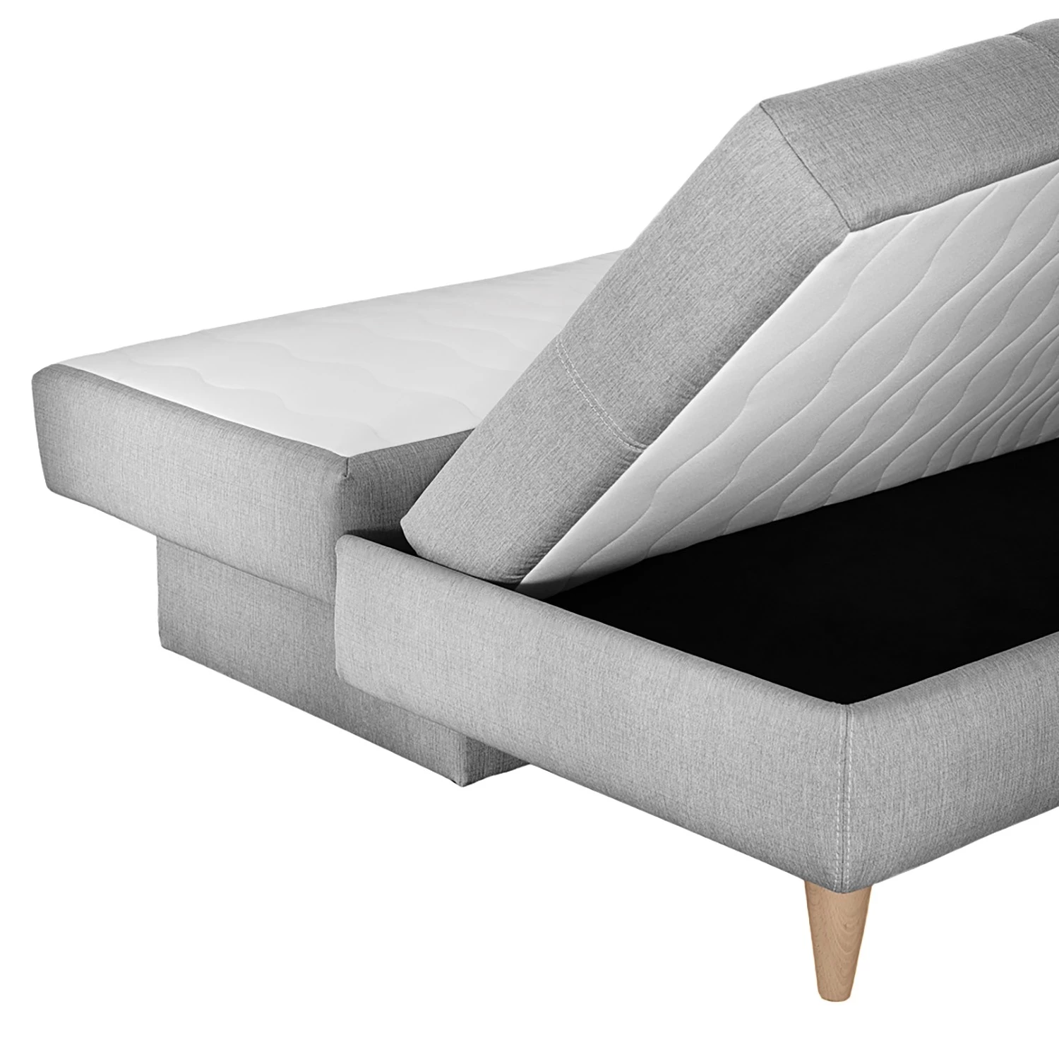 Mørteens Canapé convertible Limba - Gris clair 11 Mørteens Canapé convertible Limba - Gris clair – Image 9