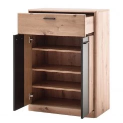 Naturoo Meuble à chaussures Coulogne - Imitation planches de chêne / Gris -Meubles de salon Soldes 1000184633 190827 14260600021 DETAILS P000000001000184633