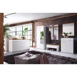 Loftscape Buffet Mundai - Avec éclairage  - Blanc / Imitation chêne de Wotan -Meubles de salon Soldes 1000184644 190827 14261700094 MOOD DETAILS P000000001000184644 mood