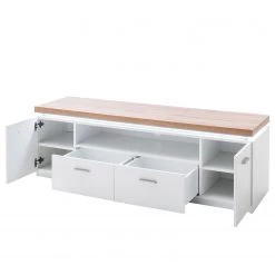 Loftscape Meuble TV Mundai - Avec éclairage - Blanc / Imitation chêne de Wotan 9 Loftscape Meuble TV Mundai - Avec éclairage - Blanc / Imitation chêne de Wotan -Meubles de salon Soldes 1000184647 190827 14262000117 DETAILS P000000001000184647