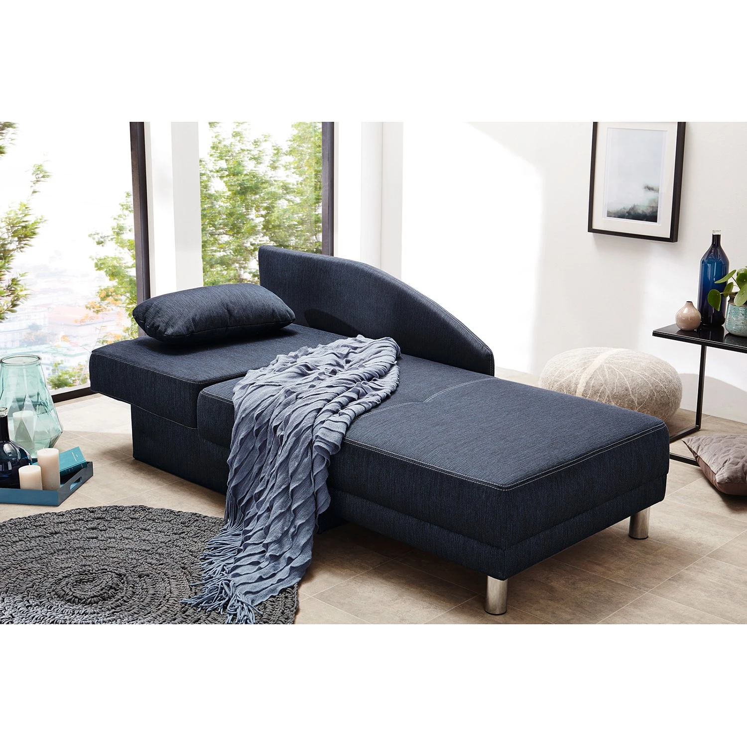 Loftscape Méridienne New Ross (convertible) - Bleu foncé 6 Loftscape Méridienne New Ross (convertible) - Bleu foncé – Image 4