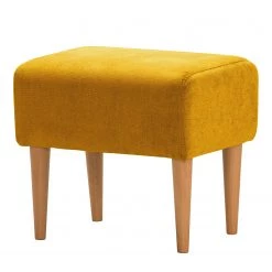 Norrwood Repose-pieds Oldbury I - Tissu - Tissu Lito: Jaune maïs