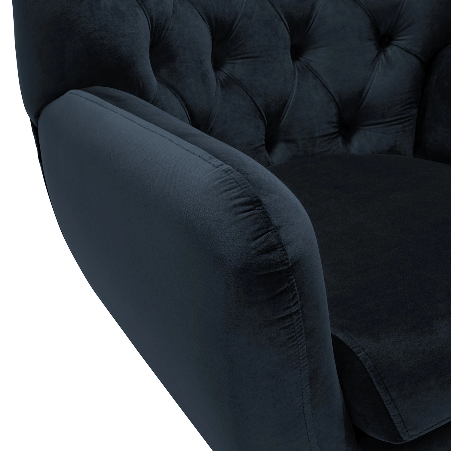 Norrwood Fauteuil Lowen I - Velours - Velours Ravi: Bleu foncé 11 Norrwood Fauteuil Lowen I - Velours - Velours Ravi: Bleu foncé – Image 9