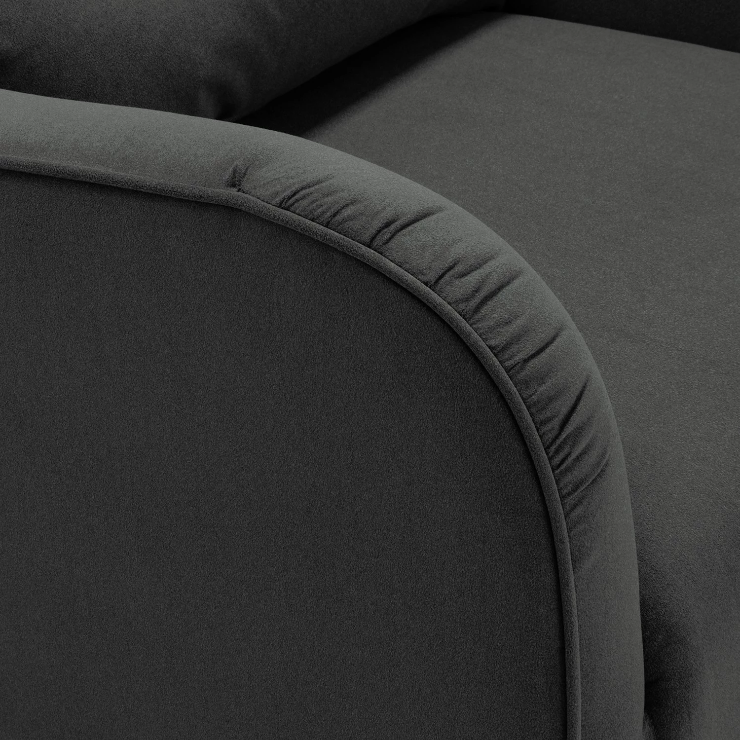 Norrwood Canapé Leke I (3 places) - Tissu - Microfibre Sela: Gris foncé 11 Norrwood Canapé Leke I (3 places) - Tissu - Microfibre Sela: Gris foncé – Image 9