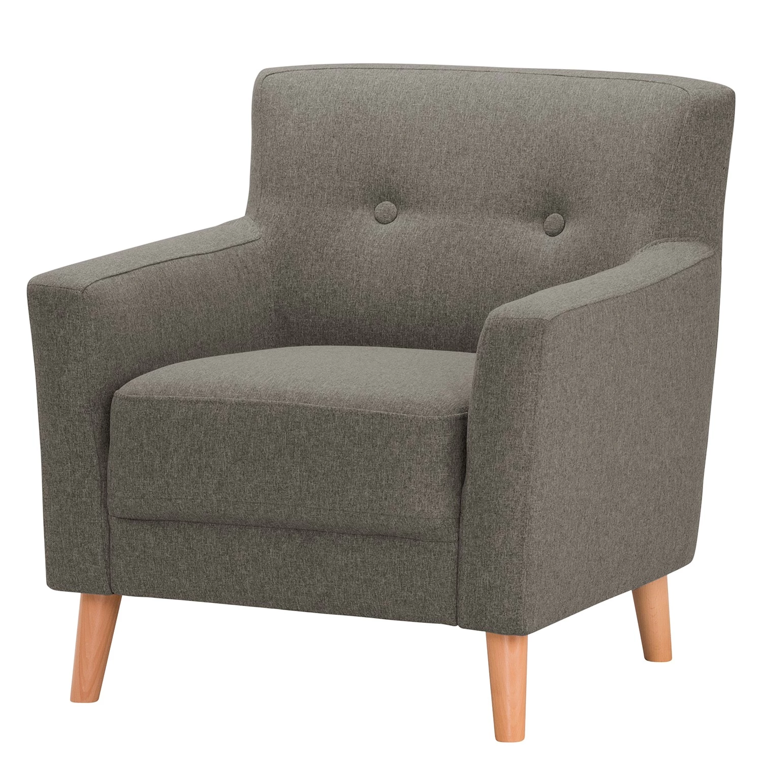 Norrwood Fauteuil Bette II - Tissu - Gris foncé 3 Norrwood Fauteuil Bette II - Tissu - Gris foncé
