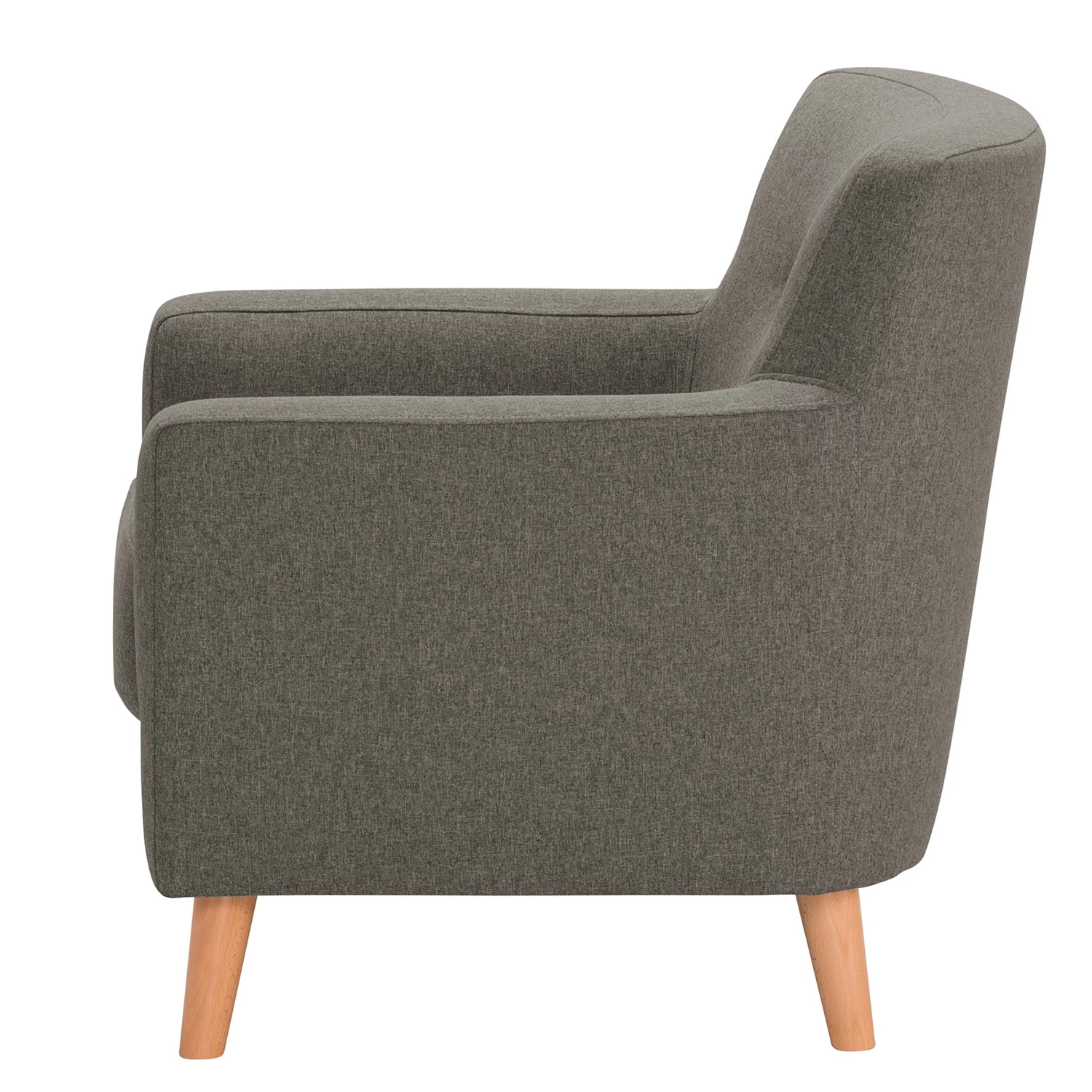 Norrwood Fauteuil Bette II - Tissu - Gris foncé 5 Norrwood Fauteuil Bette II - Tissu - Gris foncé – Image 3