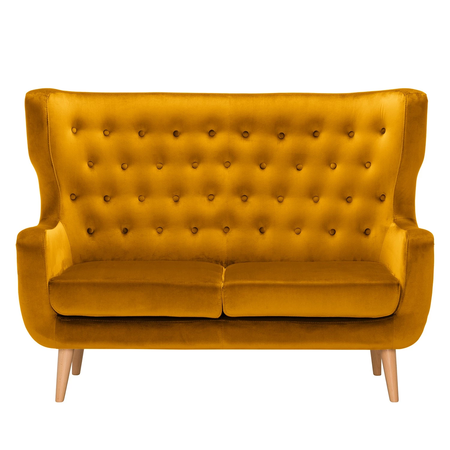 Norrwood Canapé Boyka I (2 places) - Velours - Velours Ravi: Jaune moutarde 5 Norrwood Canapé Boyka I (2 places) - Velours - Velours Ravi: Jaune moutarde – Image 3