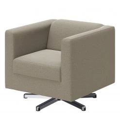 Loftscape Fauteuil Wilno XIX - Aspect cuir vieilli - Gris clair