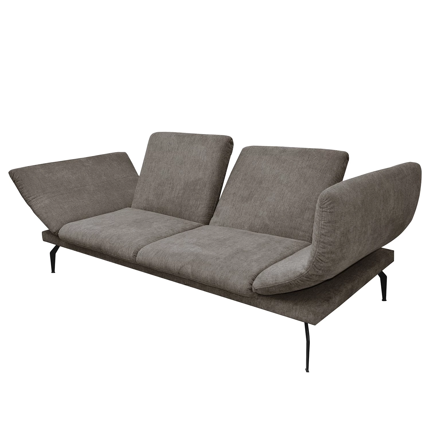 Loftscape Canapé convertible Morell I (2 places) - Tissu - Gris foncé 6 Loftscape Canapé convertible Morell I (2 places) - Tissu - Gris foncé – Image 4