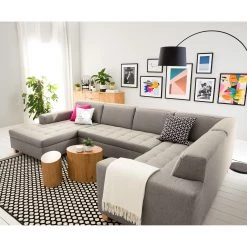 Ars Natura Canapé panoramique Roblin I - Tissu - Granit - Méridienne courte à gauche (vue de face) - Sans fonction 14 Ars Natura Canapé panoramique Roblin I - Tissu - Granit - Méridienne courte à gauche (vue de face) - Sans fonction -Meubles de salon Soldes 1000186844 210323 15270902227 MOOD DETAILS P000000001000186844 mood