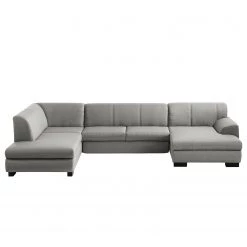 Loftscape Canapé panoramique Lefroy I - Tissage à plat - Gris - Méridienne courte à droite / longue à gauche (vue de face) - Sans fonction -Meubles de salon Soldes 1000186908 210323 15292602591 DETAILS P000000001000186908