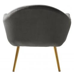 Jack & Alice Fauteuil Milawa - Velours - Gris -Meubles de salon Soldes 1000186960 200903 09504900005 DETAILS P000000001000186960