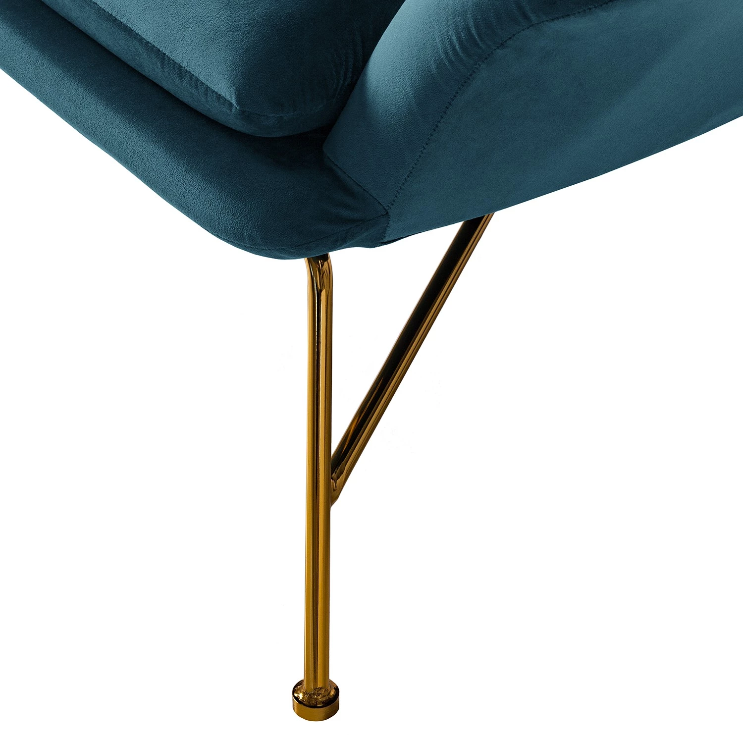 Jack & Alice Fauteuil Miena - Velours - Bleu marine 14 Jack & Alice Fauteuil Miena - Velours - Bleu marine – Image 12