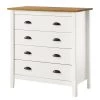 Maison Belfort Commode Rivery II - Pin massif - Blanc -Meubles de salon Soldes 1000187565 200205 11113100001 IMAGE P000000001000187565