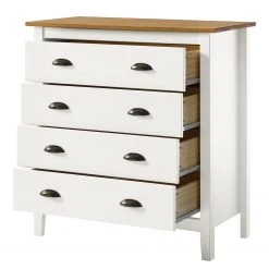 Maison Belfort Commode Rivery II - Pin massif - Blanc -Meubles de salon Soldes 1000187565 200205 11113100002 DETAILS P000000001000187565