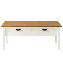 Maison Belfort Table basse Rivery - Pin massif - Blanc -Meubles de salon Soldes 1000187566 200205 11113100010 DETAILS P000000001000187566