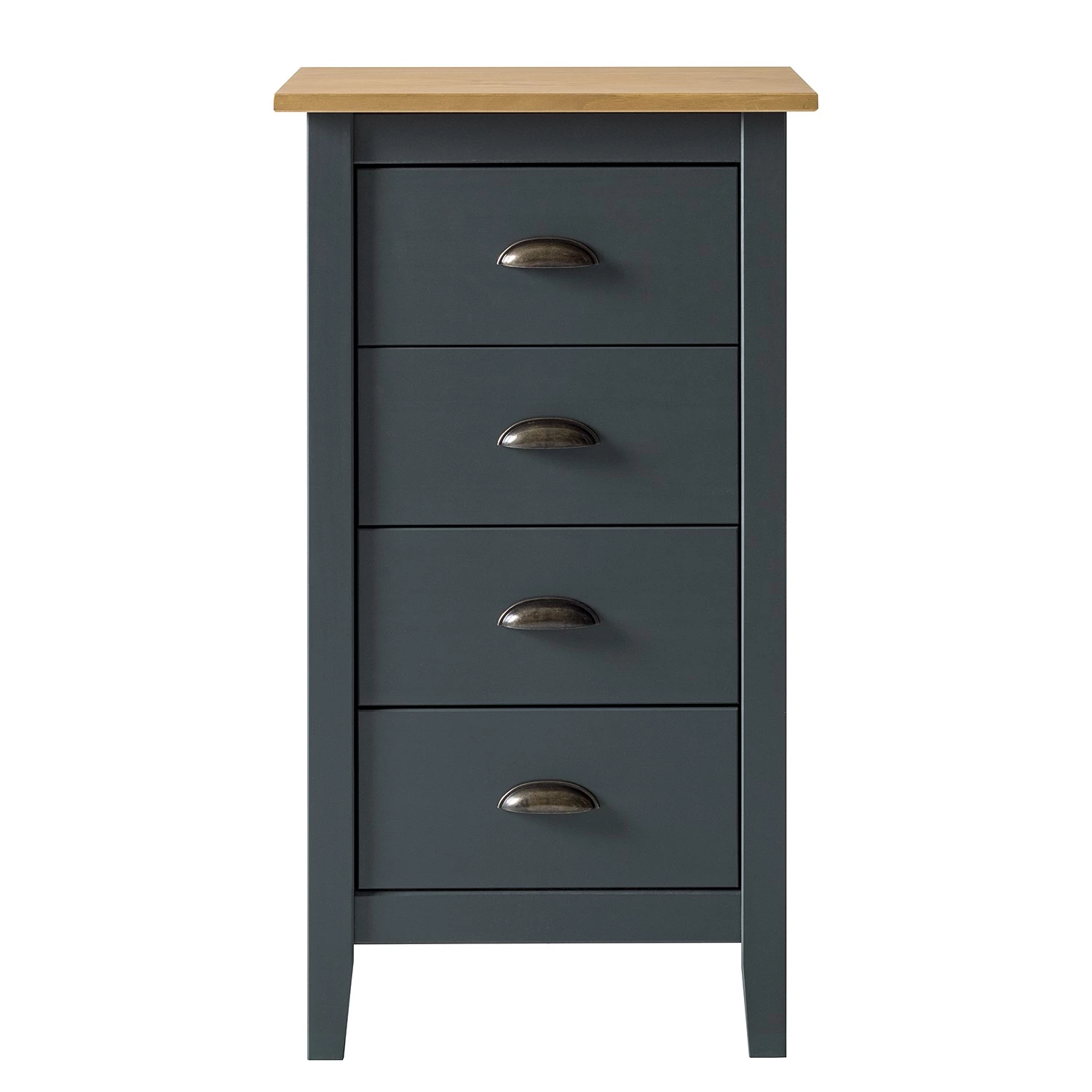 Maison Belfort Commode Rivery I - Pin massif - Anthracite 7 Maison Belfort Commode Rivery I - Pin massif - Anthracite – Image 5