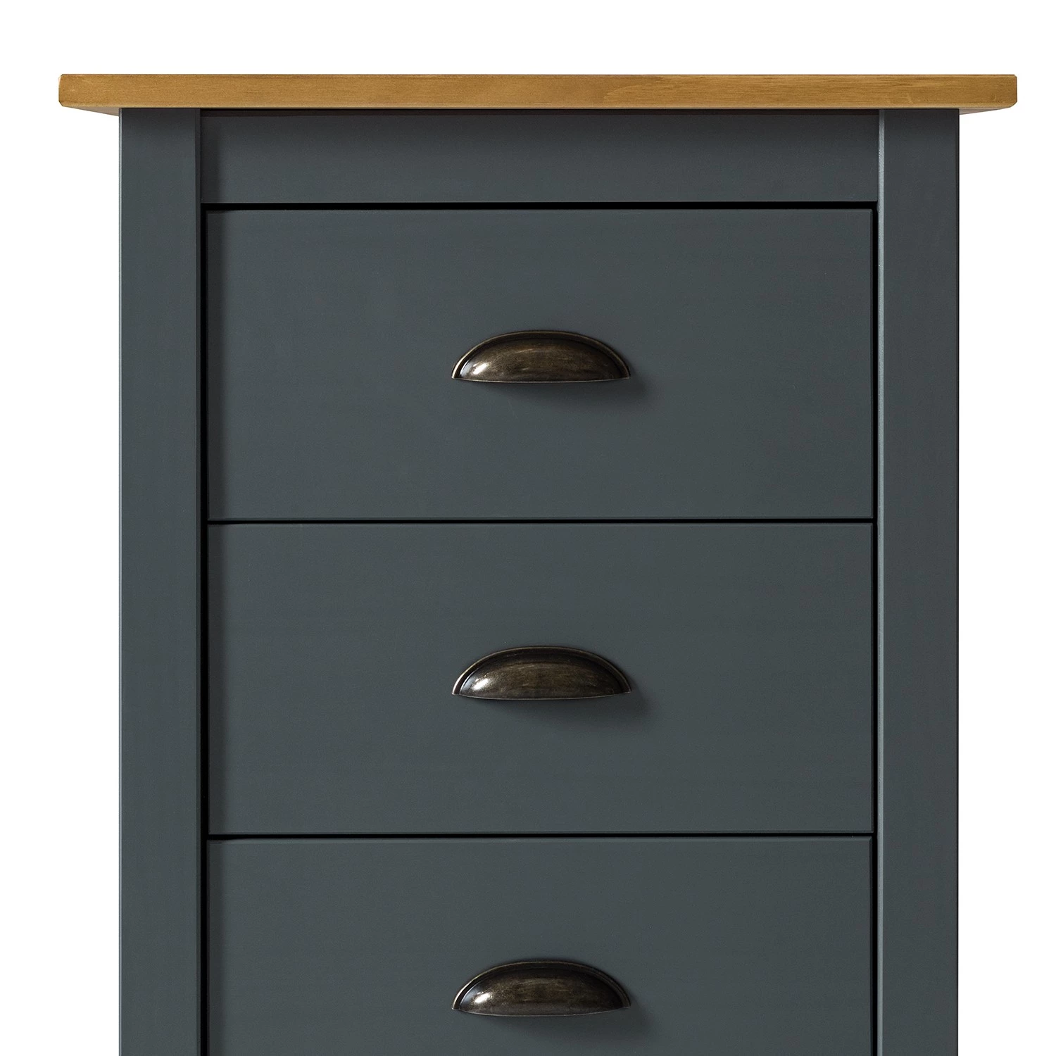 Maison Belfort Commode Rivery I - Pin massif - Anthracite 14 Maison Belfort Commode Rivery I - Pin massif - Anthracite – Image 12