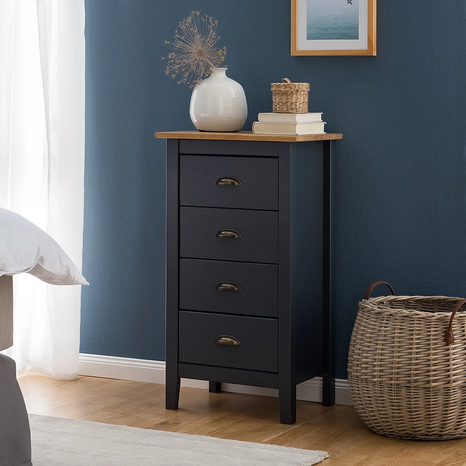 Maison Belfort Commode Rivery I - Pin massif - Anthracite 4 Maison Belfort Commode Rivery I - Pin massif - Anthracite – Image 2