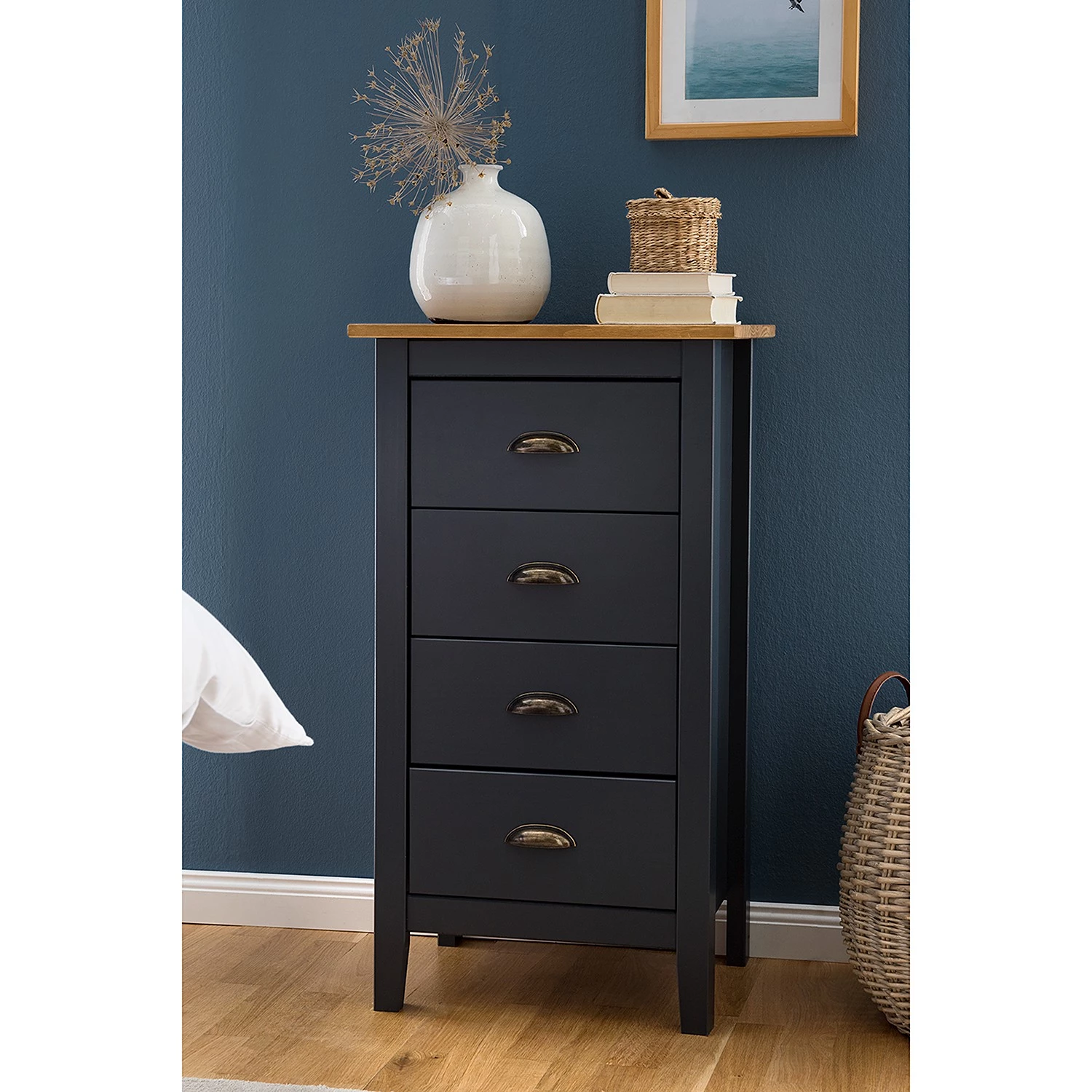 Maison Belfort Commode Rivery I - Pin massif - Anthracite 5 Maison Belfort Commode Rivery I - Pin massif - Anthracite – Image 3