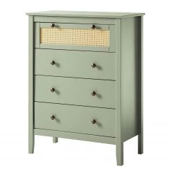 Maison Belfort Commode Belleria II - Pin massif - Vert olive clair