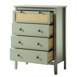 Maison Belfort Commode Belleria II - Pin massif - Vert olive clair -Meubles de salon Soldes 1000187570 200205 11113200038 DETAILS P000000001000187570