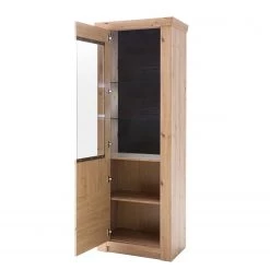 Naturoo Standvitrine Mendes - Imitation planches de chêne / Anthracite -Meubles de salon Soldes 1000187573 190920 09480700080 DETAILS P000000001000187573