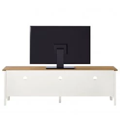 Maison Belfort Meuble TV Rivery - Pin massif - Blanc -Meubles de salon Soldes 1000187577 200205 11113300048 DETAILS P000000001000187577