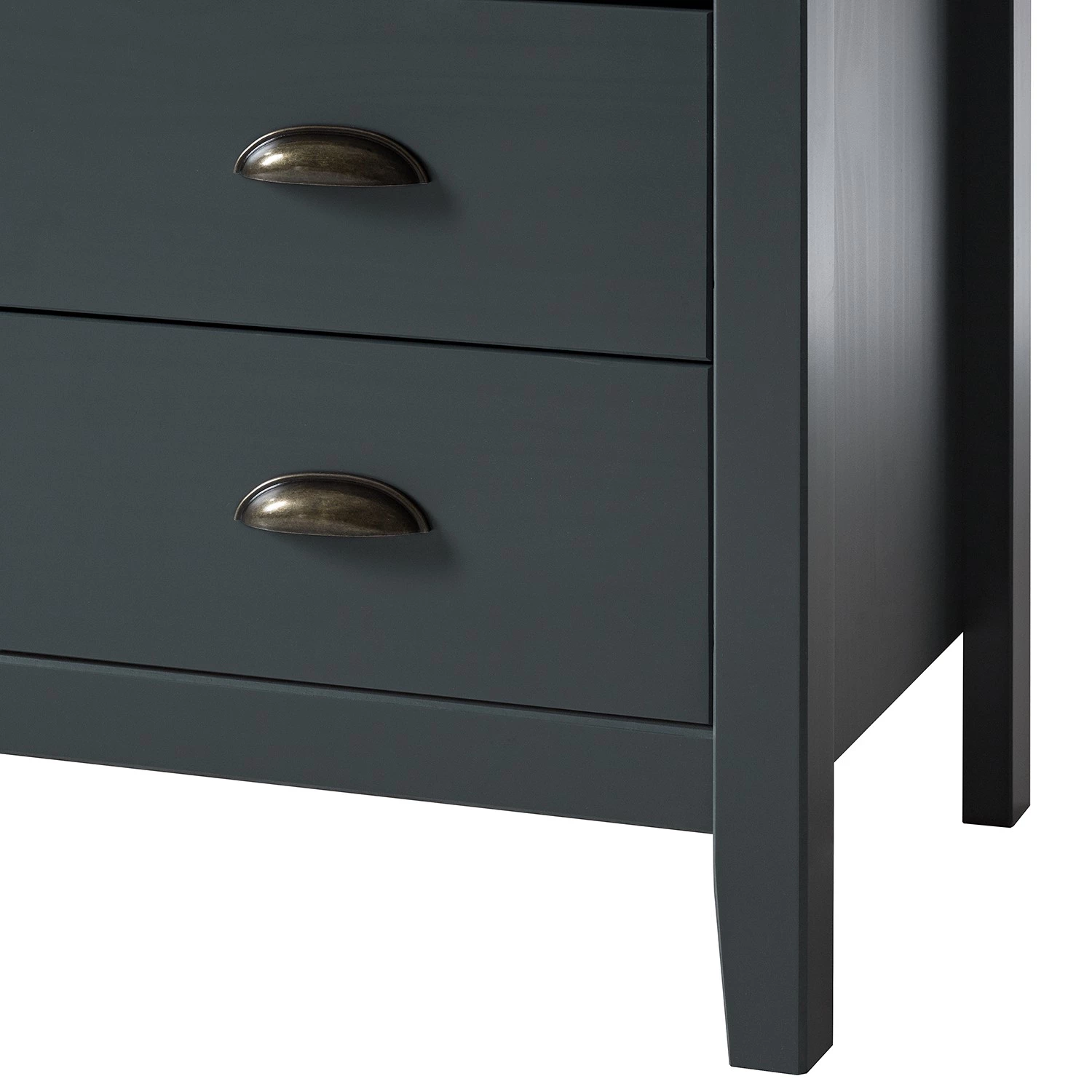 Maison Belfort Commode Rivery II - Pin massif - Anthracite 10 Maison Belfort Commode Rivery II - Pin massif - Anthracite – Image 8
