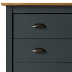 Maison Belfort Commode Rivery II - Pin massif - Anthracite 23 Maison Belfort Commode Rivery II - Pin massif - Anthracite -Meubles de salon Soldes 1000187578 200205 11113300058 DETAILS P000000001000187578