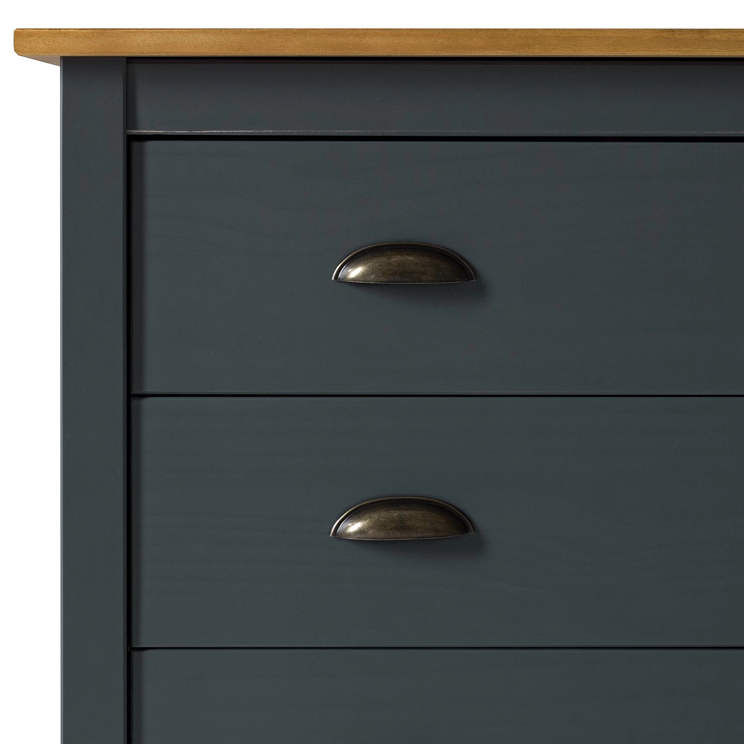 Maison Belfort Commode Rivery II - Pin massif - Anthracite 11 Maison Belfort Commode Rivery II - Pin massif - Anthracite – Image 9