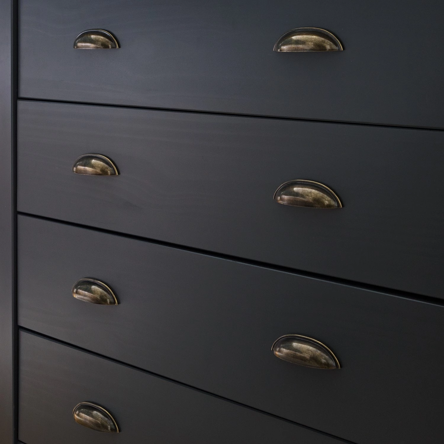 Maison Belfort Commode Rivery II - Pin massif - Anthracite 14 Maison Belfort Commode Rivery II - Pin massif - Anthracite – Image 12