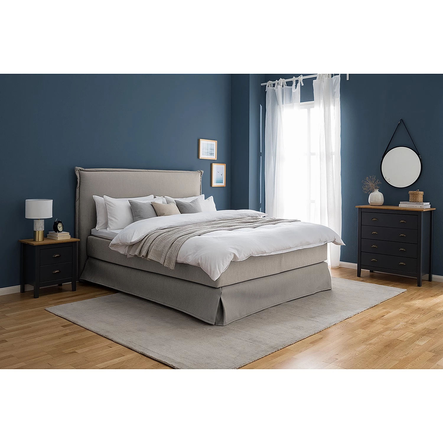 Maison Belfort Commode Rivery II - Pin massif - Anthracite 5 Maison Belfort Commode Rivery II - Pin massif - Anthracite – Image 3