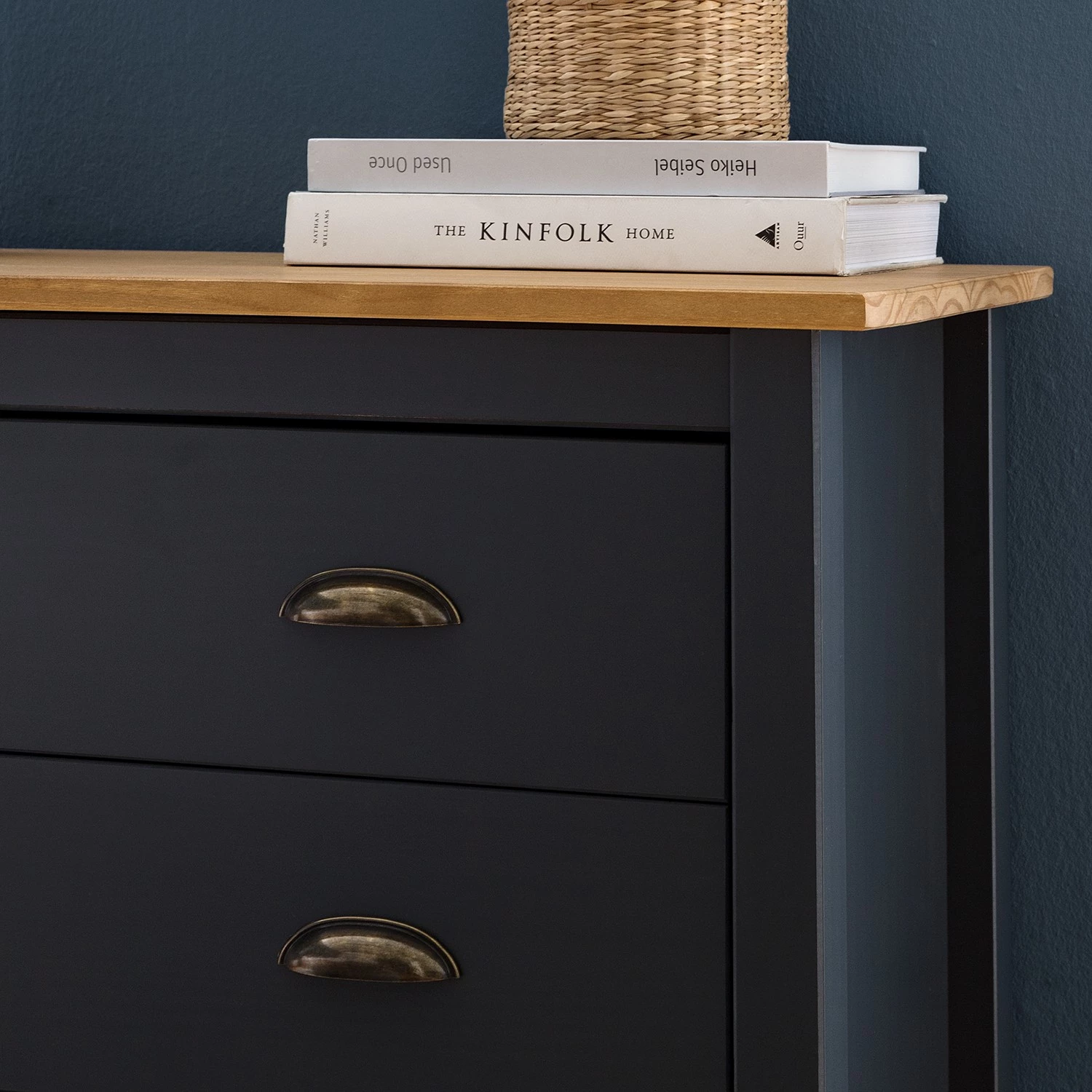 Maison Belfort Commode Rivery II - Pin massif - Anthracite 12 Maison Belfort Commode Rivery II - Pin massif - Anthracite – Image 10