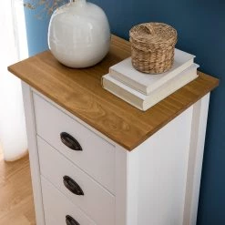 Maison Belfort Commode Rivery I - Pin massif - Blanc -Meubles de salon Soldes 1000187580 200312 14522800030 DETAILS P000000001000187580