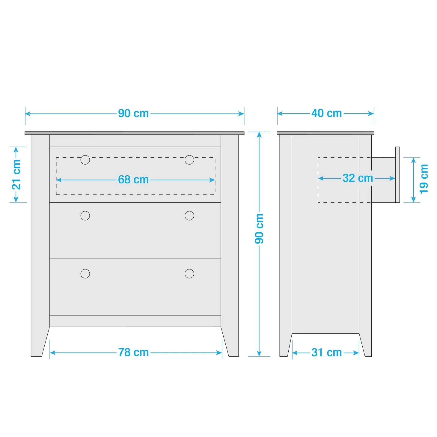 Maison Belfort Commode Belleria I - Pin massif - Vert olive clair 17 Maison Belfort Commode Belleria I - Pin massif - Vert olive clair – Image 15