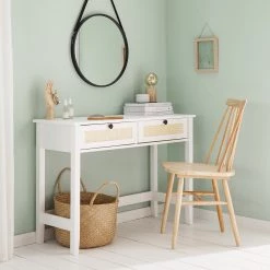 Maison Belfort Console Belleria - Pin massif - Blanc -Meubles de salon Soldes 1000187588 200430 14091200006 MOOD DETAILS P000000001000187588 mood