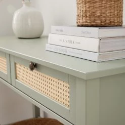 Maison Belfort Console Belleria - Pin massif - Vert olive clair -Meubles de salon Soldes 1000187593 200430 12443700015 DETAILS P000000001000187593