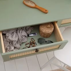 Maison Belfort Console Belleria - Pin massif - Vert olive clair -Meubles de salon Soldes 1000187593 200430 14092000021 DETAILS P000000001000187593