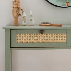 Maison Belfort Console Belleria - Pin massif - Vert olive clair -Meubles de salon Soldes 1000187593 200430 14092100023 DETAILS P000000001000187593