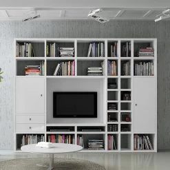 Loftscape Ensemble de meubles TV Emporior II - Blanc brillant