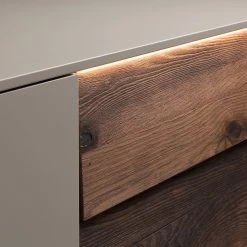 GWINNER Buffet Misano - Gris Sahara / Poutres en chêne - Avec éclairage -Meubles de salon Soldes 1000188657 190926 16594100054 DETAILS P000000001000188657