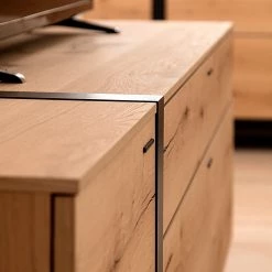 GWINNER Buffet Style - Placage en bois véritable / Métal - Chêne / Anthracite -Meubles de salon Soldes 1000188721 190926 06085100031 DETAILS P000000001000188721