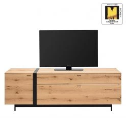 GWINNER Meuble TV Style II - Placage en bois véritable / Métal - Chêne / Anthracite -Meubles de salon Soldes 1000188728 191119 12335500018 ICON DETAILS P000000001000188728 icon seal