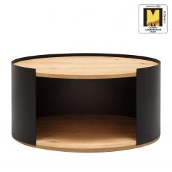 GWINNER Table basse Style I - Placage en bois véritable / Métal - Chêne / Anthracite -Meubles de salon Soldes 1000188733 191119 12335600024 ICON DETAILS P000000001000188733 icon seal